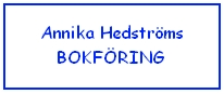 Annika Hedströms Bokföring