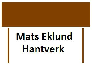 Mats Eklund Hantverk